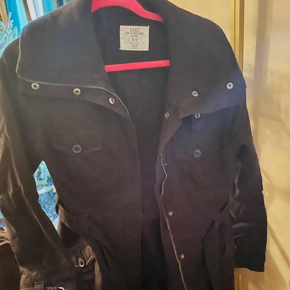 Zara coat; Black Sz 12